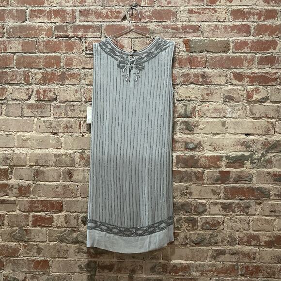 NEW Banana Republic Beaded Sequin Flapper Dress‎ Size 0 - Picture 6 of 7